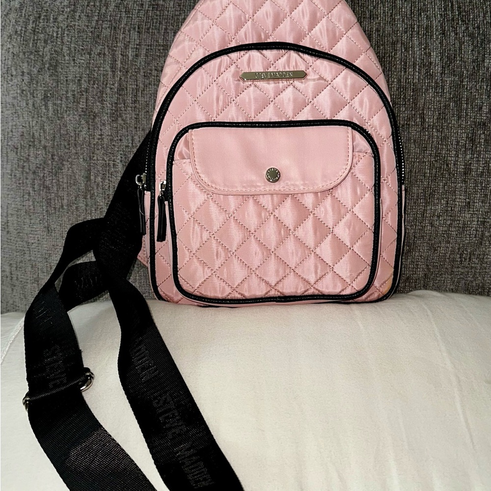 Steve Madden Blush Quilted Backpack - Picture 14 of 16